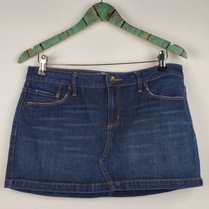 Bullhead Dark Wash Mini Denim Skirt Sz 11